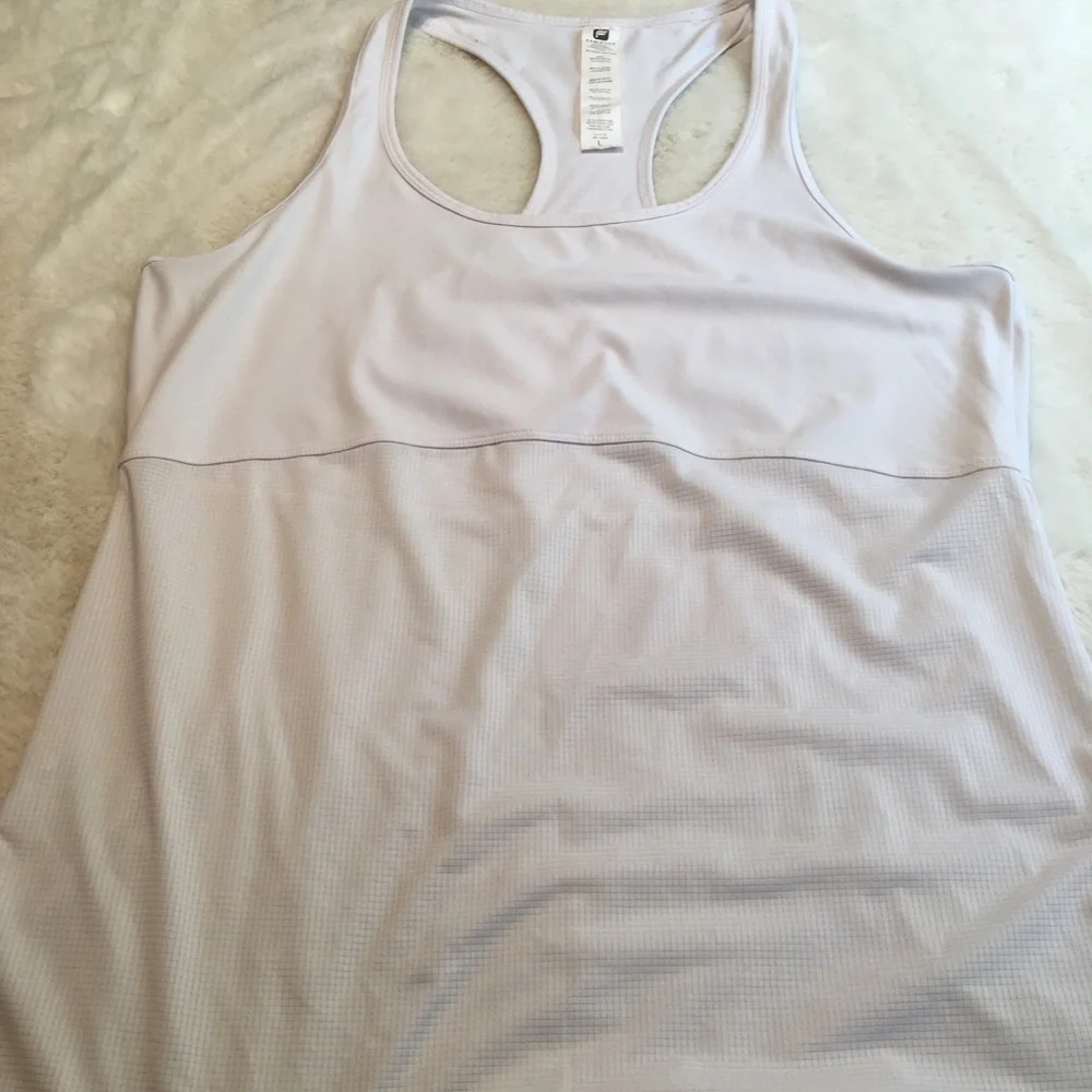 Fabletics white tank top size large - Picture 6 of 7